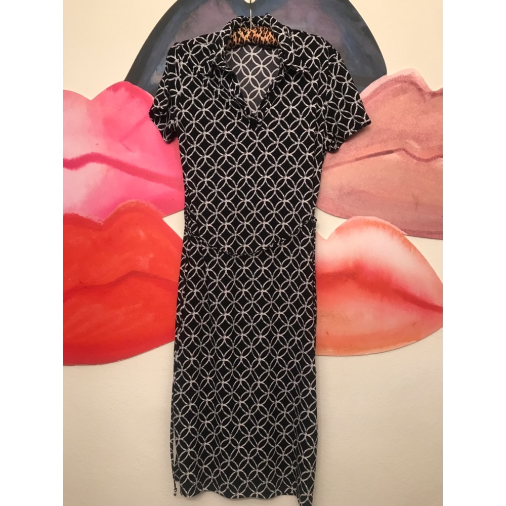 Black & White Print Dress
